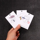 6x9 см 20 шт.лот красивый узор серьги дисплей карты 400gsm бумажные шпильки ушные браслеты карты упаковка ювелирных изделий карты оптом