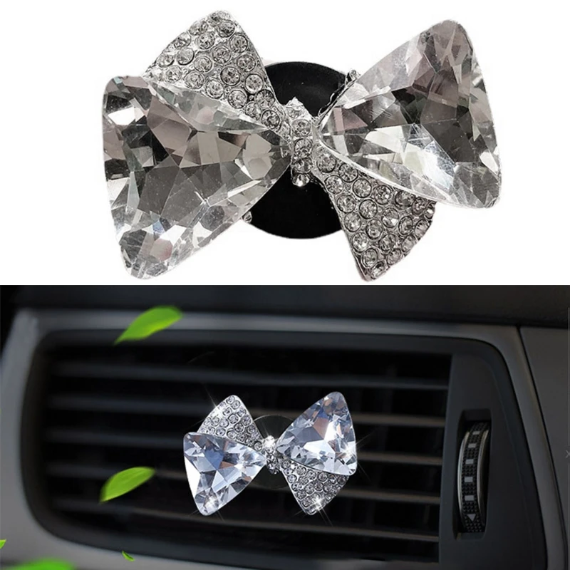 Automotive Air Outlet Fragrance Clip Freshener Holder Crystal Bow Interior Trims K0AF | Автомобили и мотоциклы