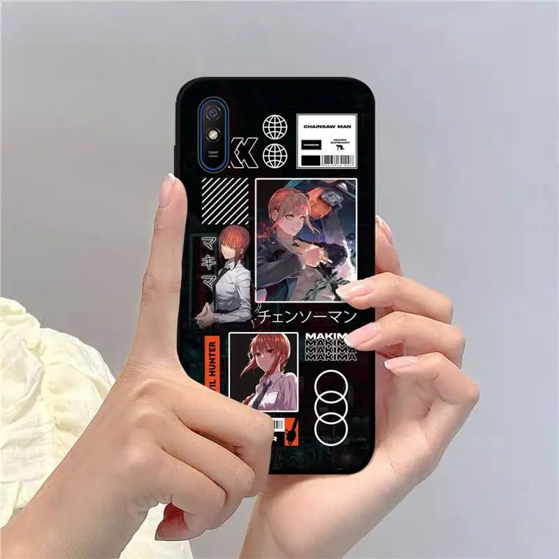 Чехол для телефона с мультяшным аниме бензопилой Redmi 9A 8A 7A 7 6A 5A 5 Plus 4X S2 GO K20 K30 6 Note 8 9