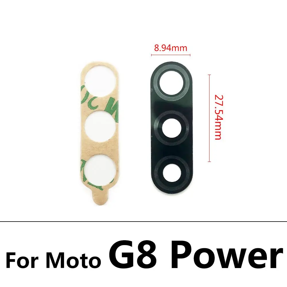 New Original Glass Lens For Moto G5 G6 G7 G8 G5S Plus / Play Power Rear Back Camera Cover With Glue Sticker | Мобильные телефоны и