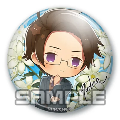 Забавные железные булавки значок аниме с цветком из Хеталии 58 мм | Украшения и