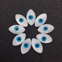 flower shaped shell mother of pearl beads handmade diy jewelry making supplies handicrafts devils eye accessories wholesale