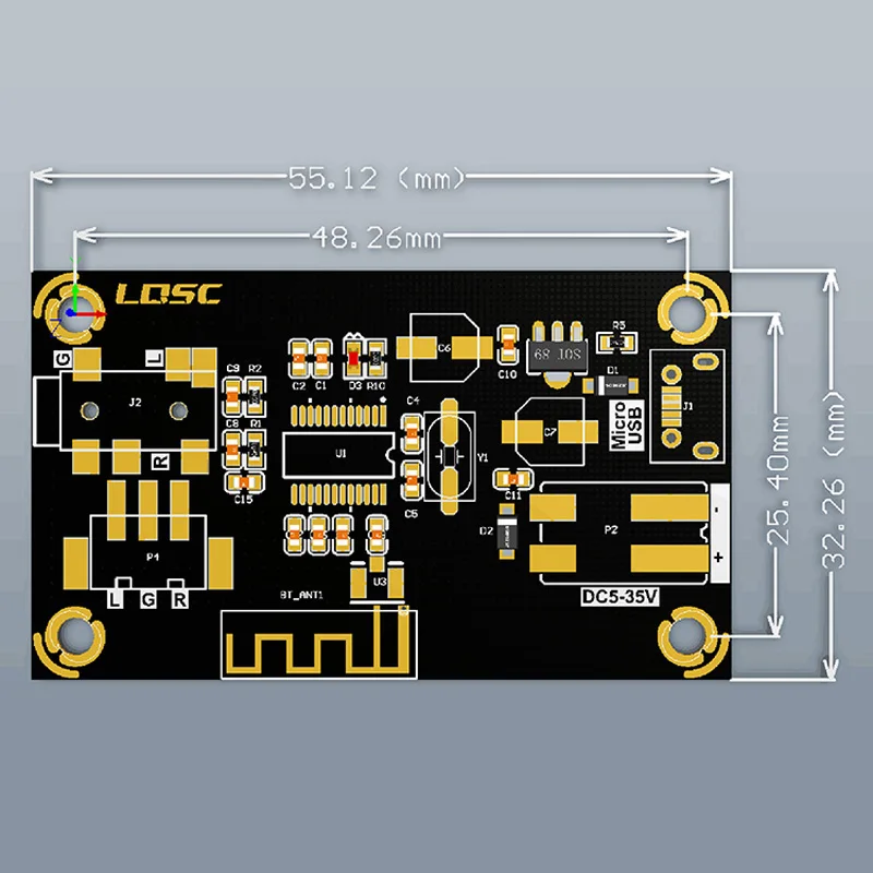 AABB-Mp3 Wireless Bluetooth 4.2 Audio Receiver Decoding Board For Diy Speaker Car | Электроника