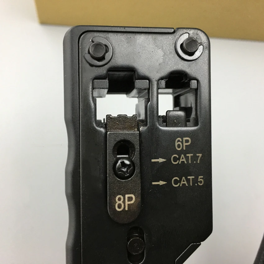 RJ45 обжимной инструмент с замком+ резак для зачистки проводов для Cat5 Cat6 Cat7 6 P, 8P обжимной инструмент для ремонта сети металлический зажим плоскогубцы