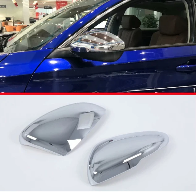 

ABS Chrome Car Accessories Side Mirror Cover Trim Rear View Cap Overlay Molding Garnish For Honda Accord MK10 2018 2019
