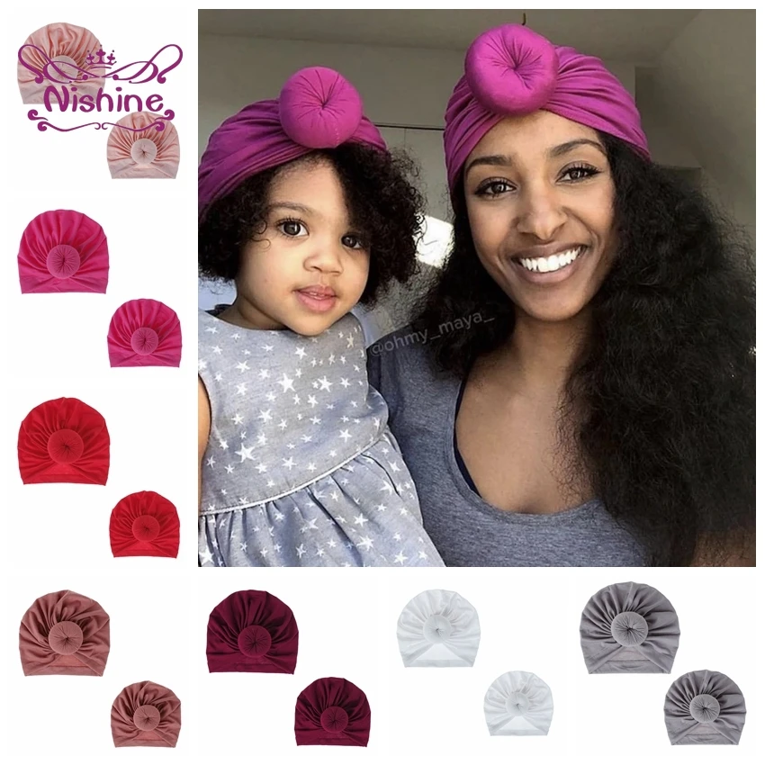 Женская хлопковая шапка NISHINE Круглая Шапка в форме цветка тюрбан для