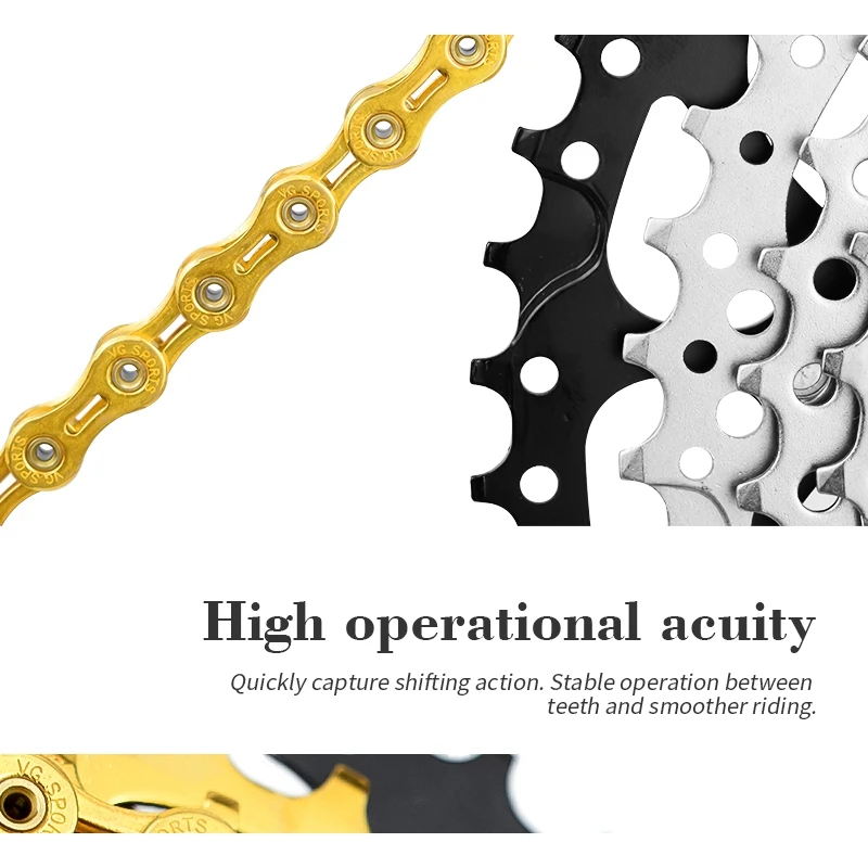 

Vg Sports Ultralight 9 Speed Bicycle Chain Bike Chain Half Full Hollow 116L Mountain Mtb Road Bike Chains