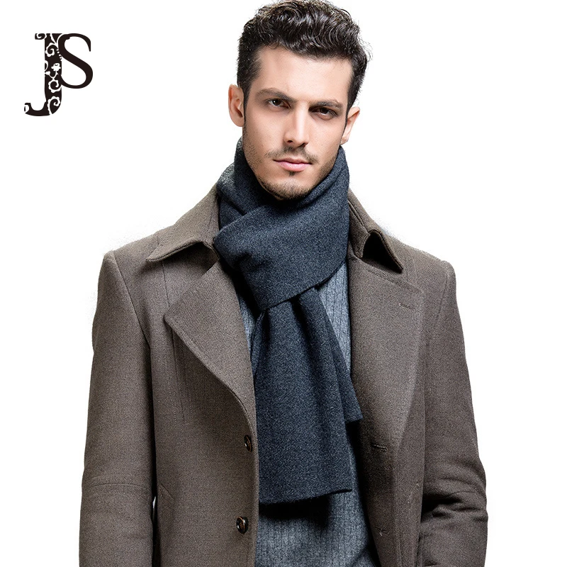 JackJones Men's New Arrival Winter Warm Woolen Scarf 40cm*240cm Long Male Scarves|219388501