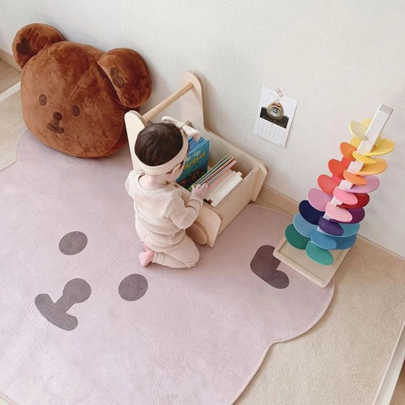 

Cute Cartoon Bear Play Mat for Children Baby Crawling Carpet Floor Rug Bedroom Living Room Decor Photography Pro