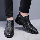 Мужские кожаные туфли с острым носком, классические туфли, мужские деловые туфли-оксфорды на плоской подошве, мужские туфли Челси в стиле ретро, большой размер 47, 48, 2021