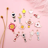 10pcs cute fairy stick series pendant pendant suitable for diy earrings bracelets necklaces fashion jewelry making