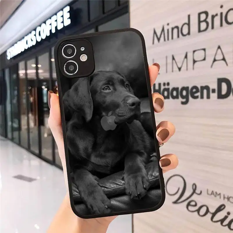 

Sad Labrador Dog Phone Case Matte Transparent for iPhone 7 8 11 12 s mini pro X XS XR MAX Plus cover funda