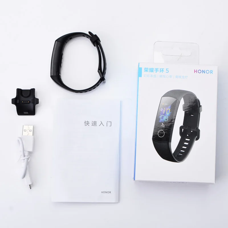 Newst huawei Honor Band 5 4 умный Браслет трекер сердечного ритма монитор сна водонепроницаемый цветной сенсорный экран браслет