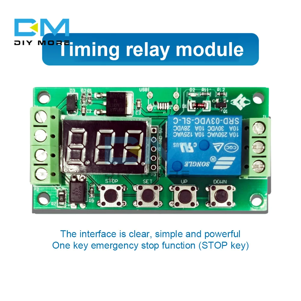 

Реле времени с задержкой цикла, модуль переключателя цепи 5 В-30 в