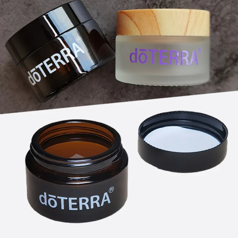

10 шт., 30 г, 50 г, бутылочки для косметики DoTERRA, коричневые светильник-стойкие, стеклянные с крышкой, подставка «сделай сам», многоразовая пустая Косметическая бутылочка для крема