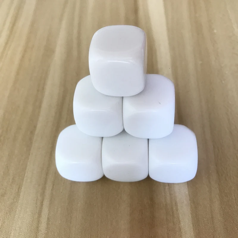 Новинка 100 шт./лот высококачественные 20 мм белые пустые кости могут писать и