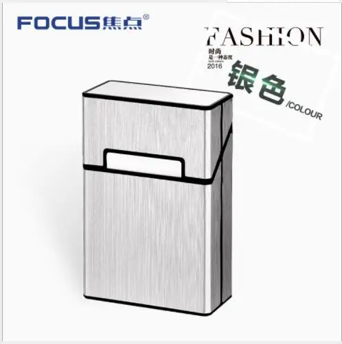 Цинковый Алюминий Металл 20 сигарет коробка персонализированные Креативные