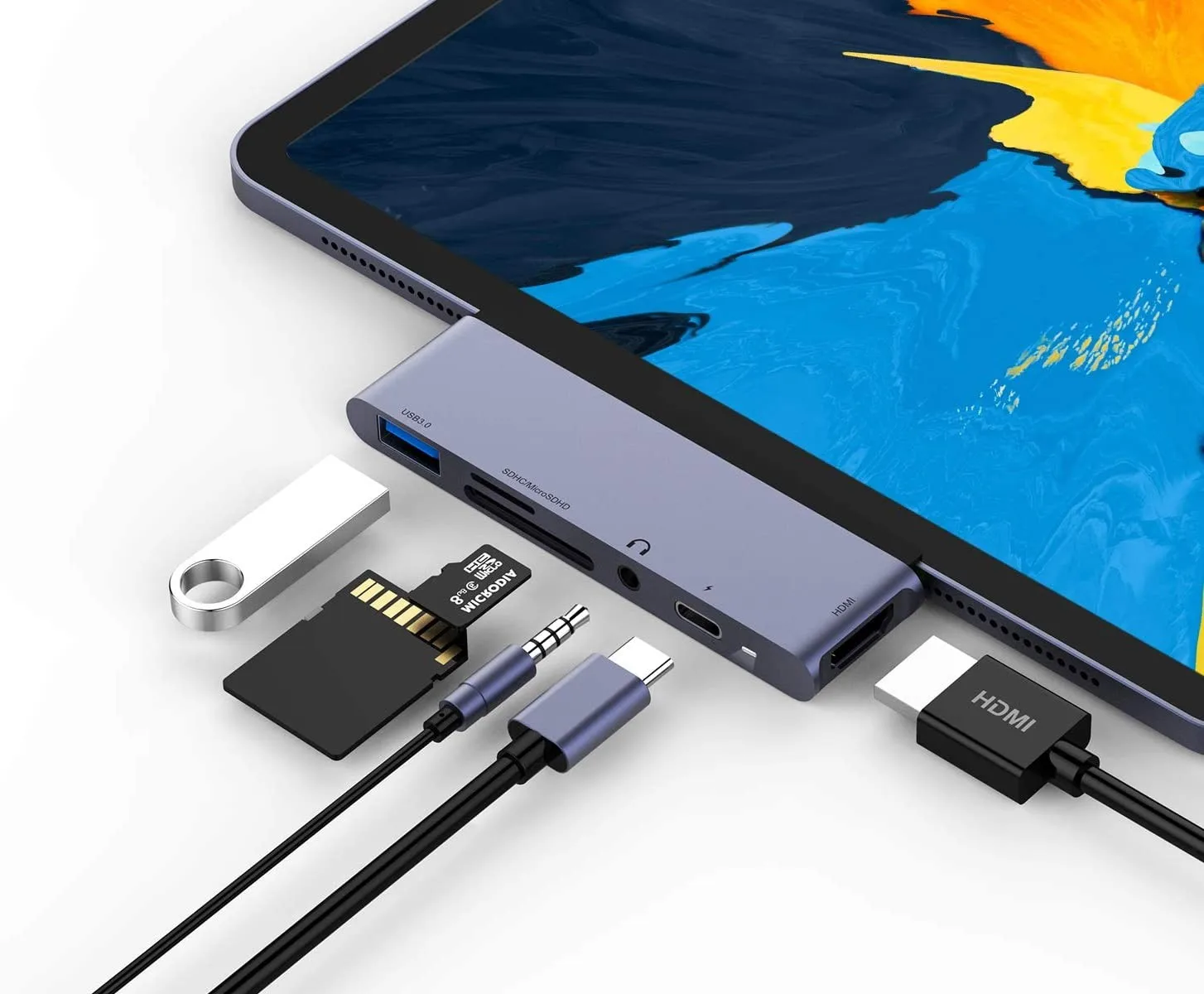 USB Type-C адаптер для мобильного телефона Pro Hub со стандартной зарядкой 3 0 и 5 мм