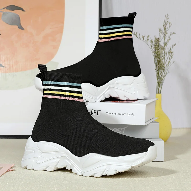2022 calze scarpe da corsa Sneakers da donna scarpe sportive per donna uomo elasticità Casual traspirante stivali leggeri comodi