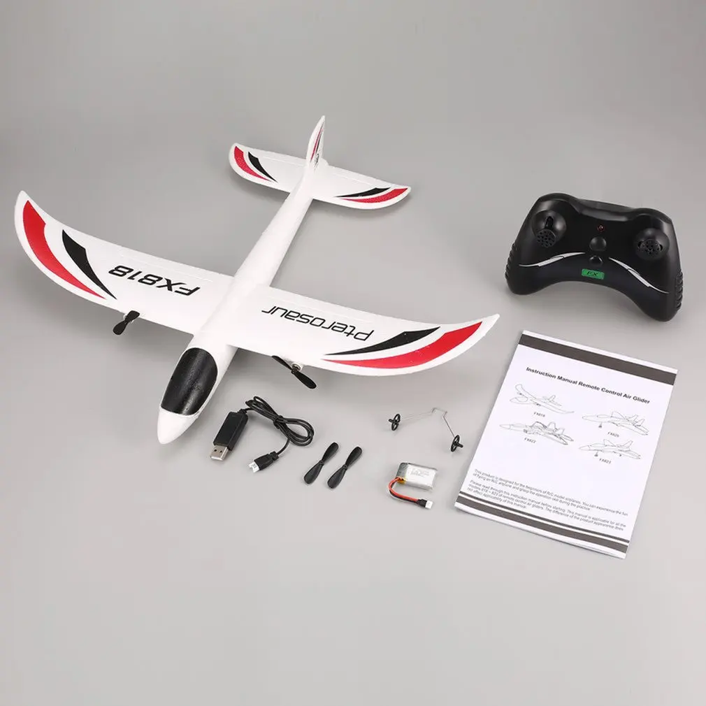 

FX FX-818/820 RC drone Glider 2.4G 2CH Remote Control Glider 475mm Wingspan EPP RC Fixed Wing Airplane Aircraft Drone for Kids