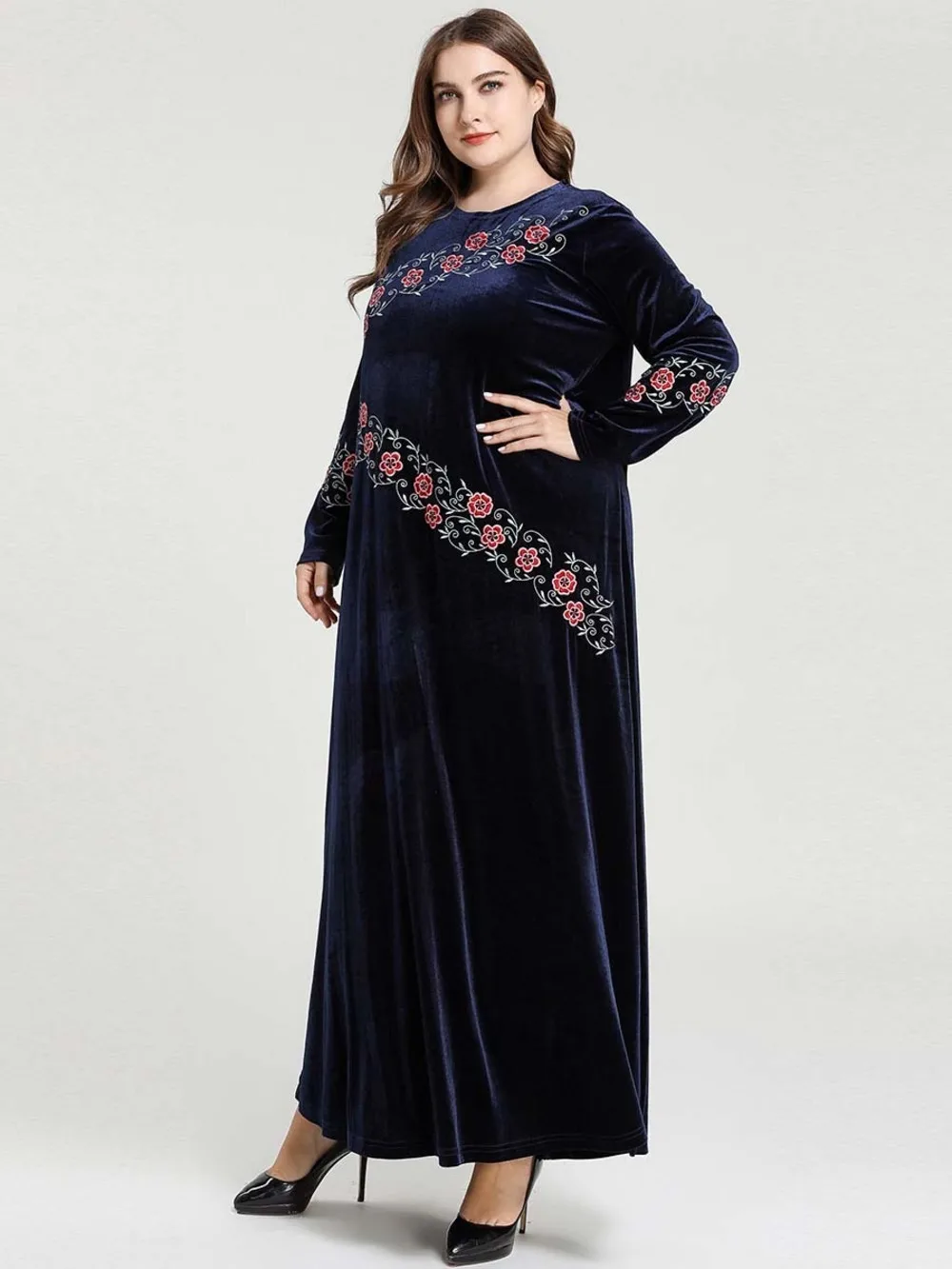 Праздничное мусульманское свадебное платье с длинными рукавами и хиджабом Faldas