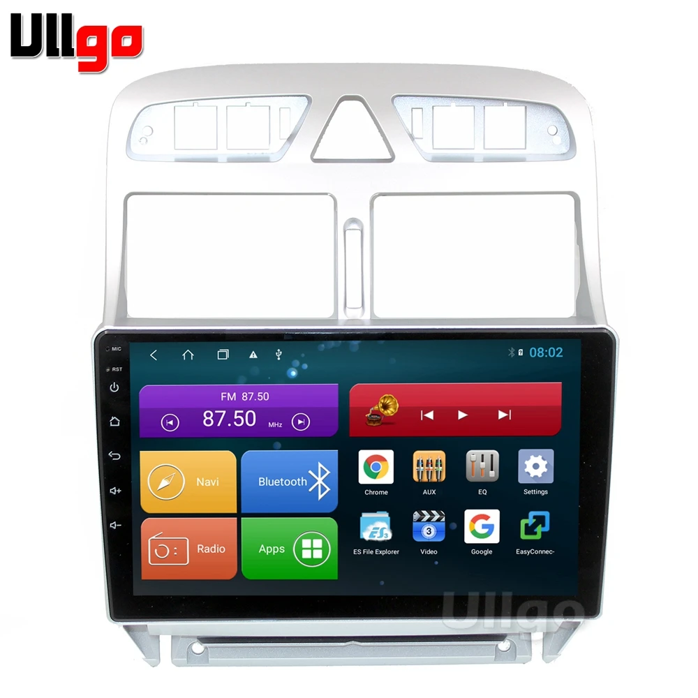 Восьмиядерный 4 Гб ОЗУ+ 64 Гб ПЗУ Android 8,1 автомобильный DVD gps для peugeot 307 Авторадио gps Автомобильное головное устройство с зеркалом-link Wifi RDS