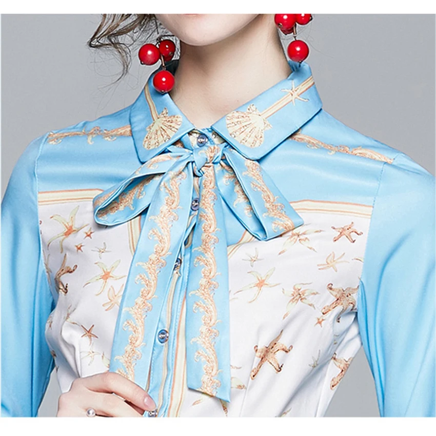 

Auttumn Designer Dress 2020 Women High Quality Fashion Print Elegant Dress Long Sleeve Casual Shirt Dresses Vestido De Mujer