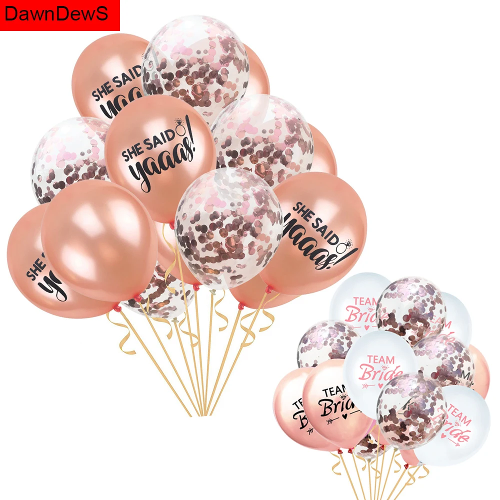 Она сказала что да конфетти воздушный шар Mr Mrs Свадебные Воздушные шары только