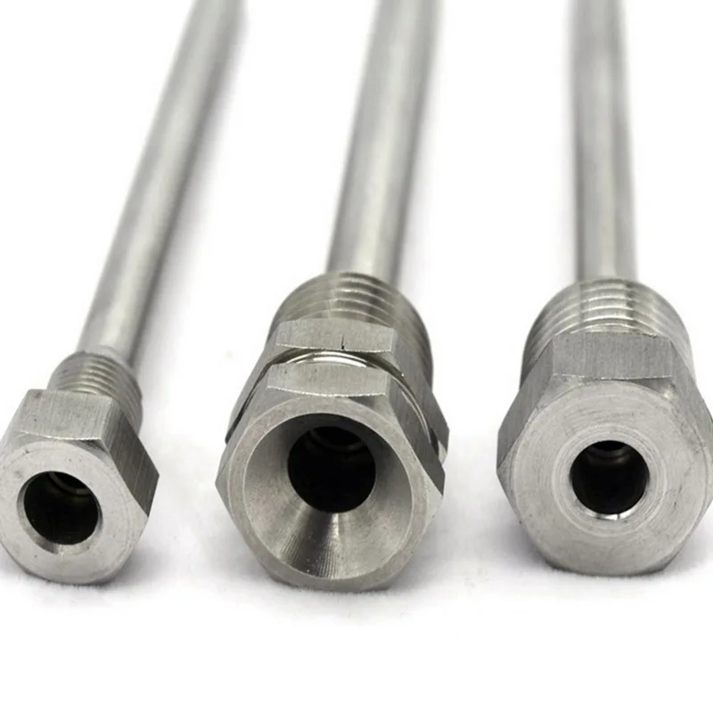 1 X прочный 50-200 мм резьба Thermowell из нержавеющей стали 1/2 &quotNPT для датчиков