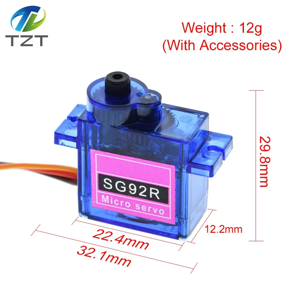 SG92R 2 5 кг Micro 9g сервопривод нейлоновые шестерни из углеродного волокна замена SG90