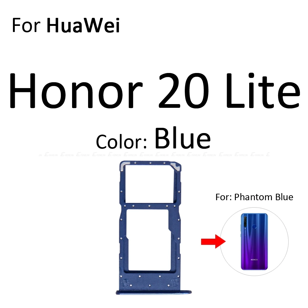 Карта Micro SD Sim карты слот, разъем для лотка адаптер Коннектор кард-ридера для HuaWei Honor вид 20 Pro Lite 20i контейнер держатель