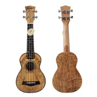 aiersi spalted maple ukulele 21 inch soprano 4 string music instrument ukelele for professional beginner with free bag