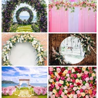 vinyl custommade wedding photography backdrops flower wall forest danquet theme photo background studio props 21126 hl 07