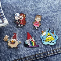 creativity the rainbow enamel pins interesting cartoon metal brooch fashion anime badges collecting children boutique gift
