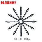 Стрелы для стрельбы из лука, наконечник стрелы, id4.5 мм, OD5.0 мм, 80 гр, 100 гр, 120 гр, 6 шт.