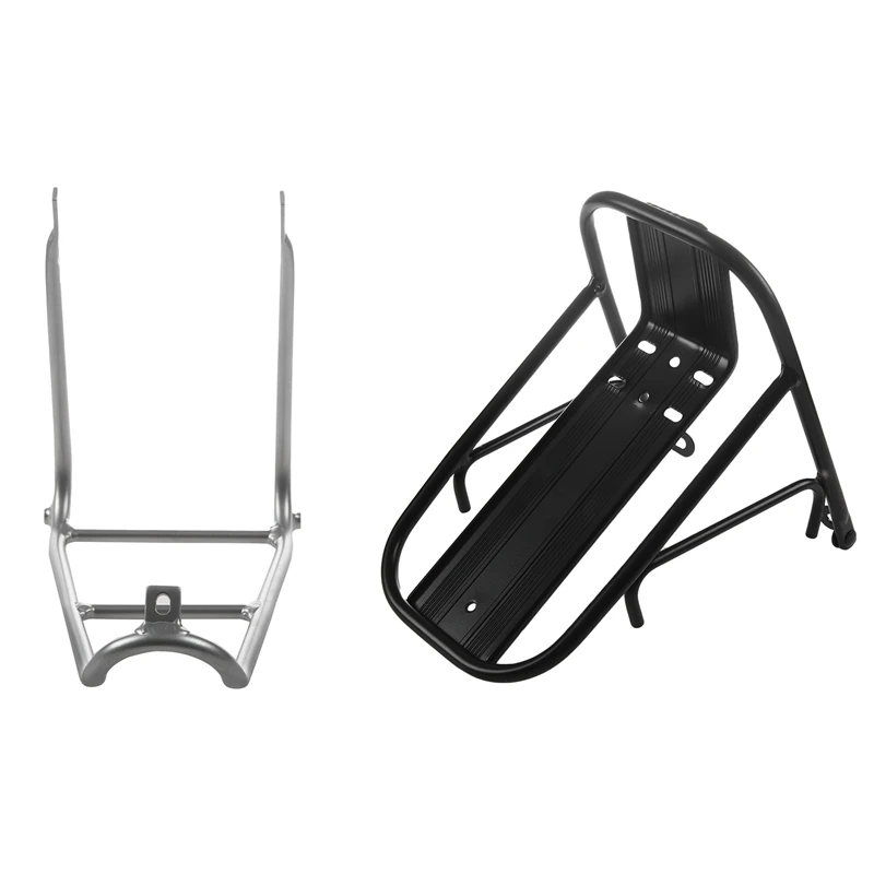 

HOT 1 Set Aluminum Alloy Mtb Road Bike Front Rack Carrier Panniers Bag & 1 Pcs Q Type Rear Rack