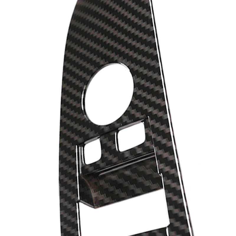 

Car Window Lifter Switch Button Frame Cover Trim ABS Carbon Fiber for 5 Series E60 525Li 2004-2006