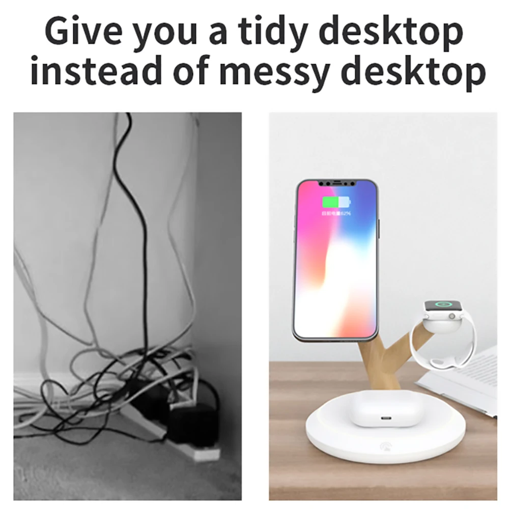 bonola magnetic wireless charger 4 in 1 stand for iphone 13 12 pro max wireless charging station for apple watch 7 6airpods 3 free global shipping