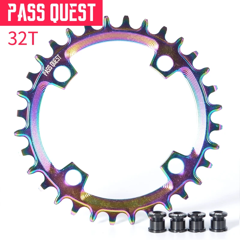 Pass Quest велосипедная Звездочка 96 BCD 32T 34T 36 т 38 40 т 42 44 46 т 48 велосипед Звездочка M6000/7000/8000/9000 11/22S один диск
