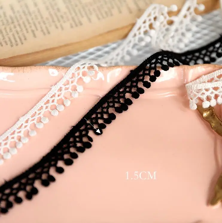 5 метров Новое поступление лидер продаж 1 см ширина вышивка кружевные аксессуары