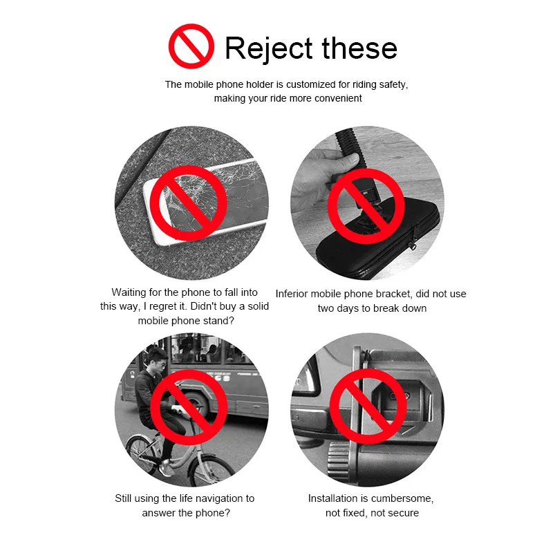 Универсальный держатель для сотового телефона скутера антивибрационный