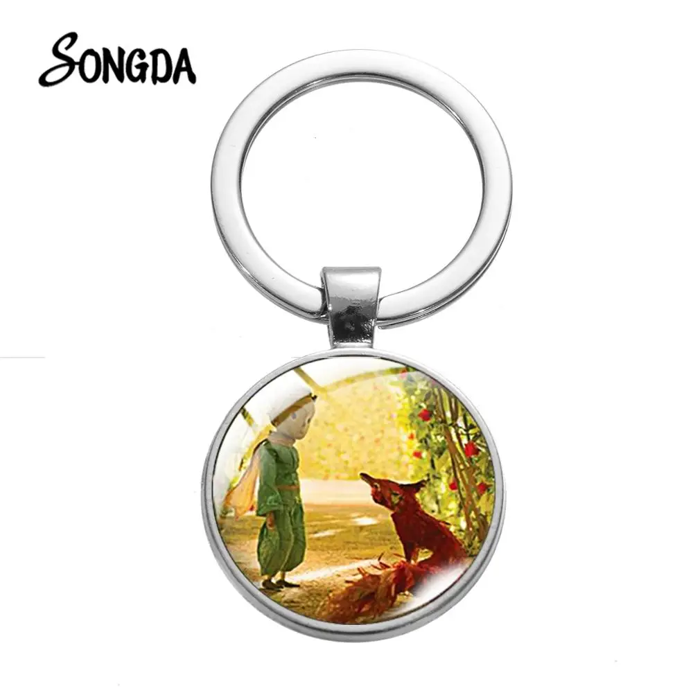 Новинка Классические маленький брелок принц и узором в виде мультяшной лисы с