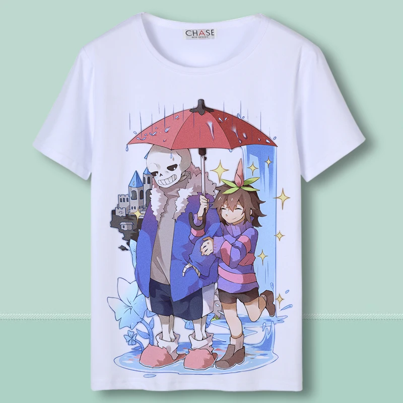 Футболка для косплея Undertale футболка с рисунком фриск ториэль Санс папирус