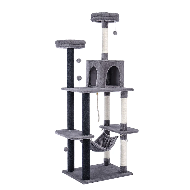 

9 Kinds CA Domestic Delivery Cat Tree House Tower Condo Cat Scratcher Posts for Cat Kitten Cat Jumping Toy with Ladder Play Tree
