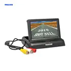 SMALUCK 4,3 дюйма складной TFT LCD задний вид автомобиля монитор для камеры, DVD, VCR