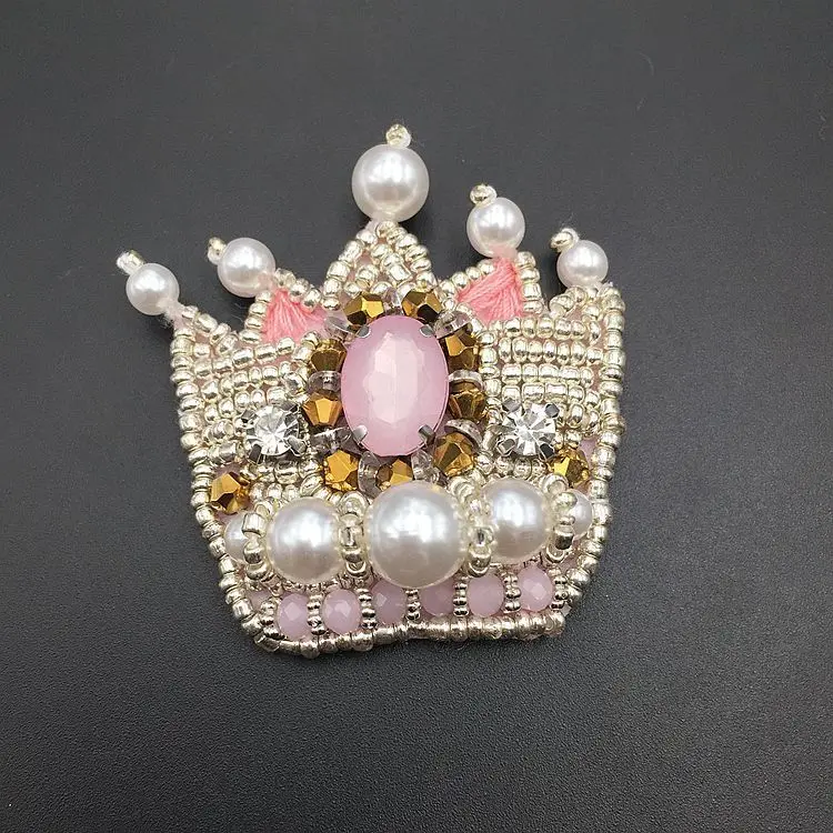 Милые маленькие нашивки Новая мода ручная работа бант цветок из хрусталя для