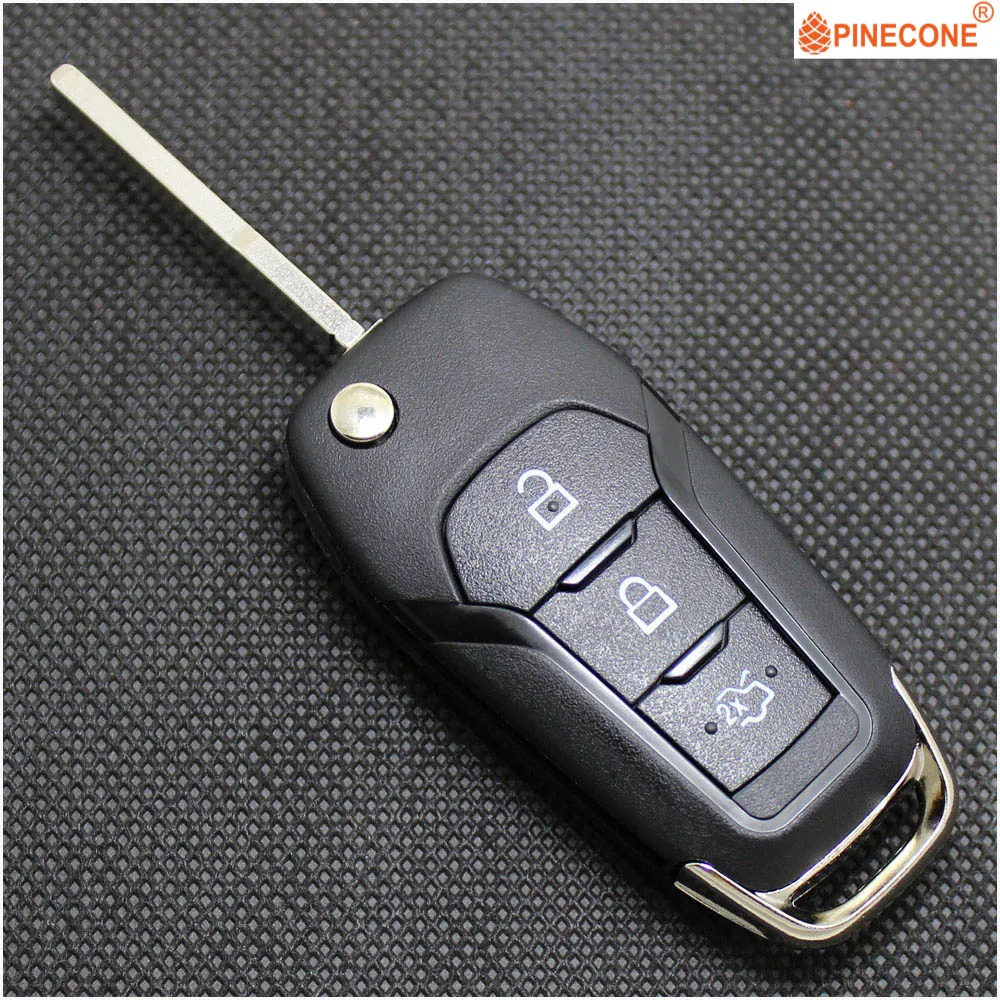 2 and Panic Buttons PINECONE для FORD MONDEO Фокус FUSION MK2 MK7 Ranger Explorer ключ чехол 2/3/4 кнопки HU101 лезвие заменить, автомобильные аксессуары, брелок в виде ракушки - Количество кнопок: 2 and Panic Buttons