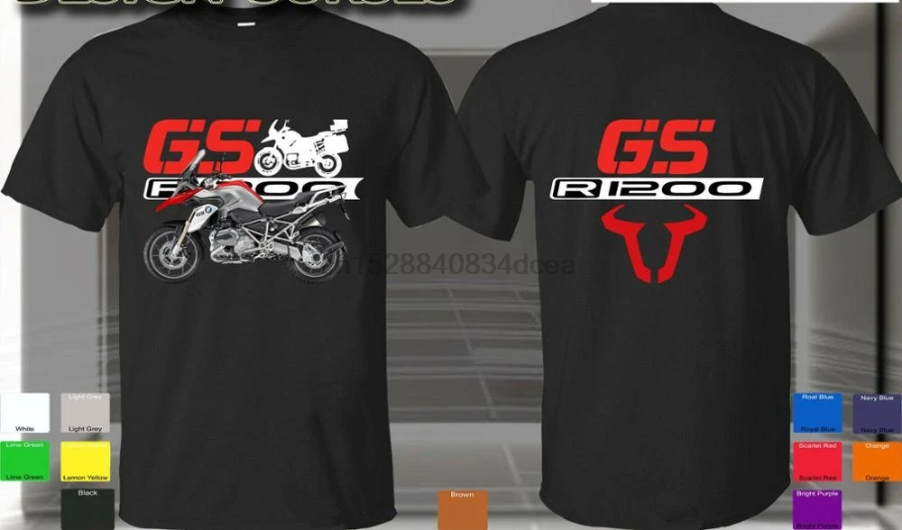

German Motorcycle R 1200 Gs T Shirt New High Quality 2019 Short Sleeves Cotton T Shirt Funny Cotton Tee