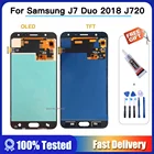 Oled 5,5 ''для Samsung Galaxy J7 Duo 2018 J720 SM-J720F J720F SM-J720M SM-J720FDS модуль ЖК-дисплей и дигитайзер с сенсорным экраном в сборе
