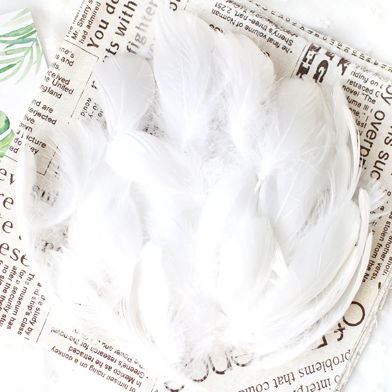 

5-15cm Solid Color DIY Natural Feather For Home Party Decorion Earrings Jewelry Clothing Accessories